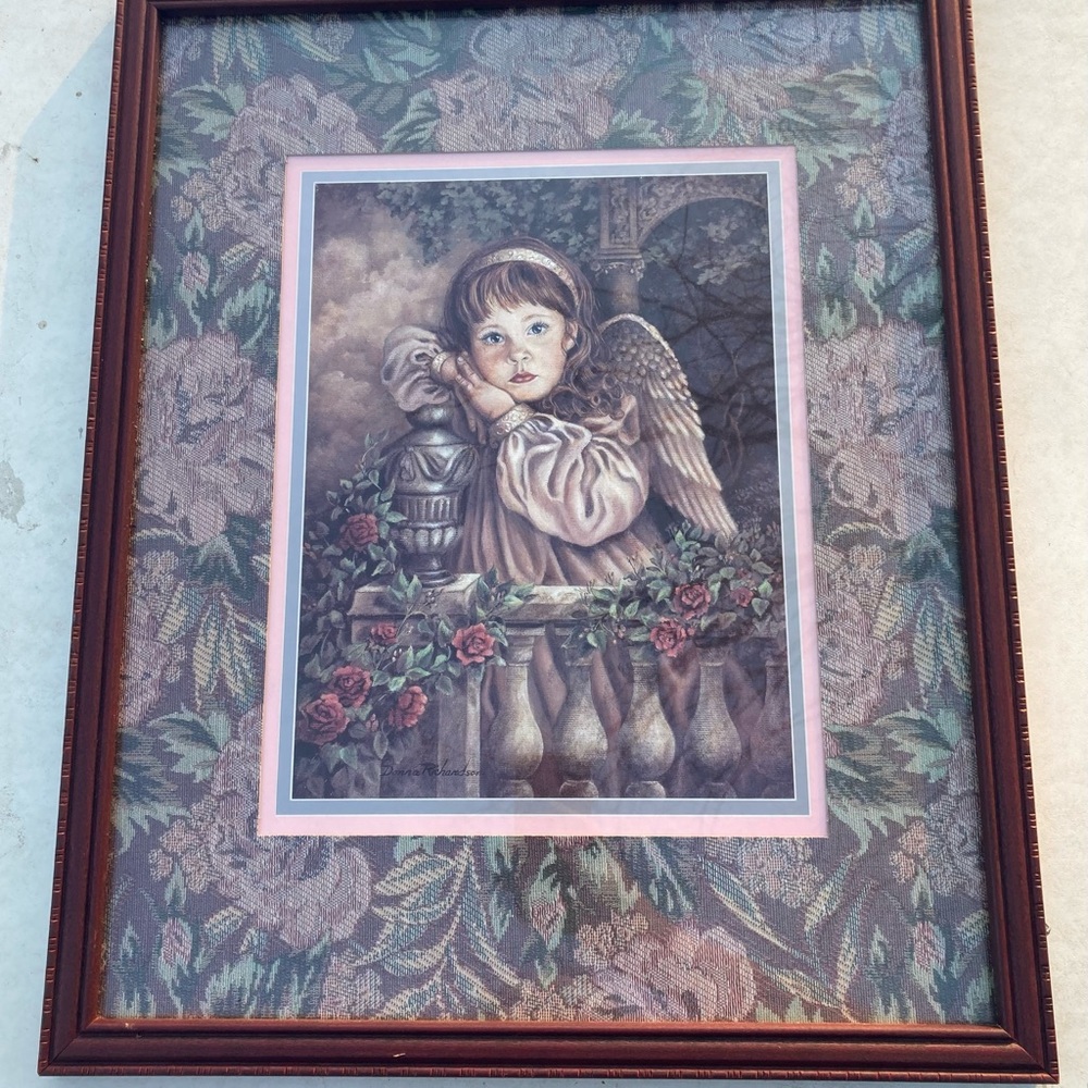 DONNA RICHARDS FRAMED WALL ART PRINT 21.5 x 17.5